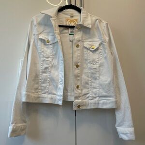 Michael Kors white denim jacket